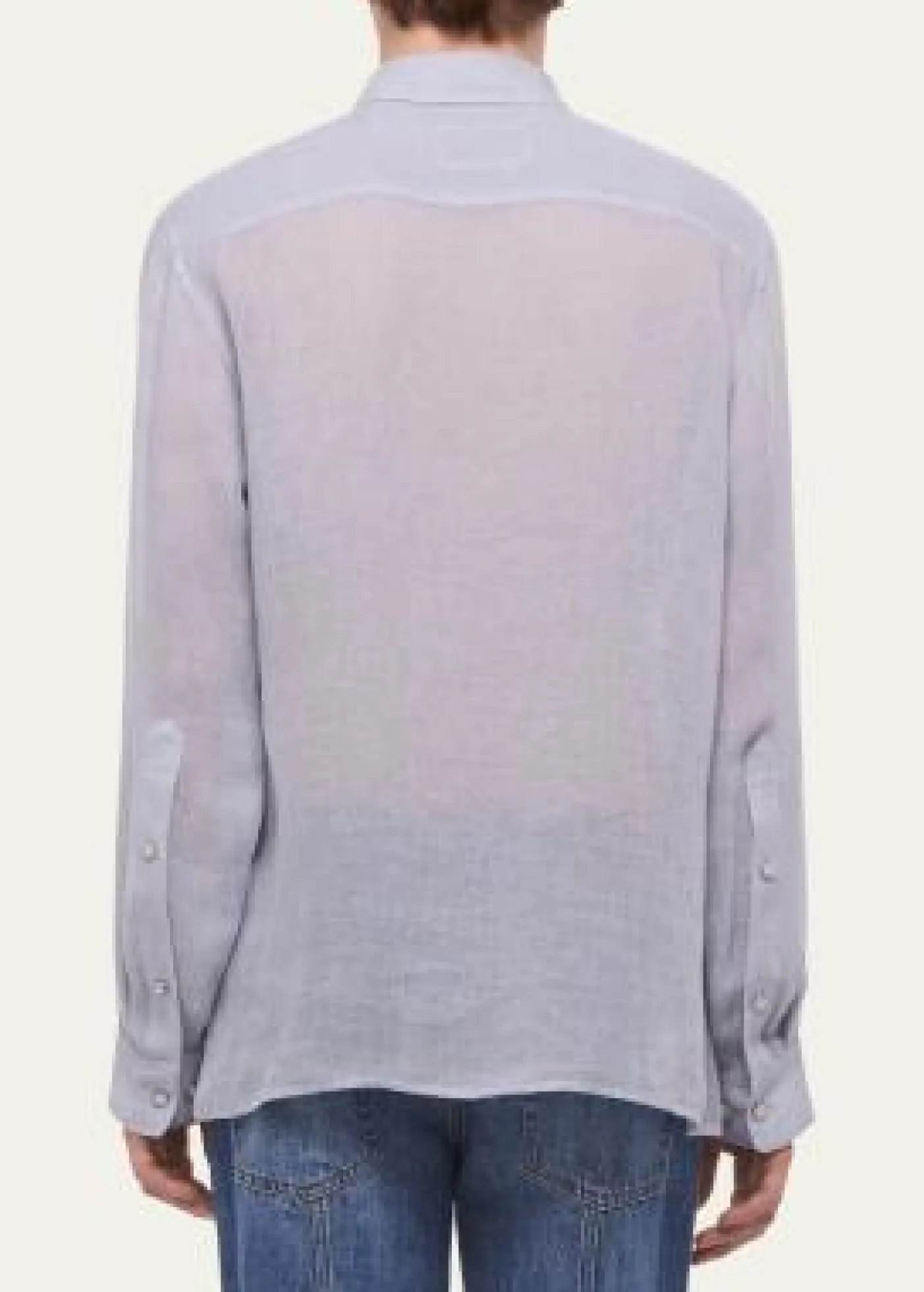 Helmut LangMen's Relaxed Fit Linen Button-Down Shirt