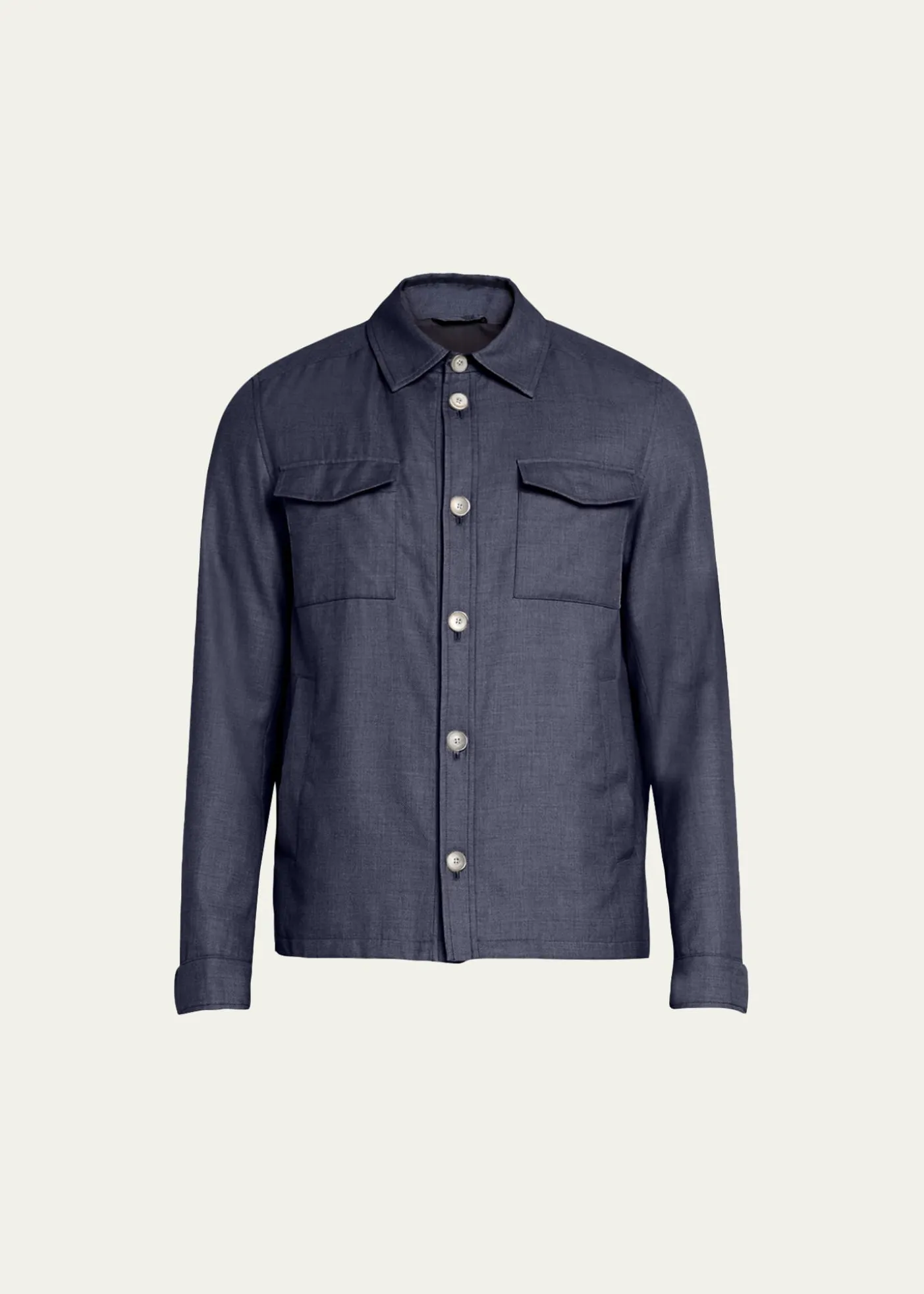 HernoMen's Coated Cashmere-Blend Overshirt