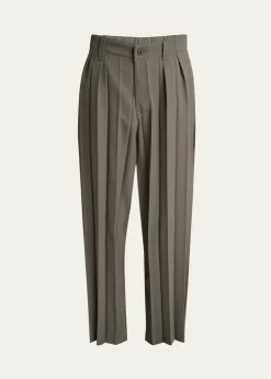 Homme Plisse Issey MiyakeMen's Edge Ensemble Pleated Pants
