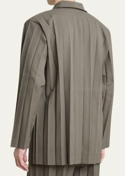 Homme Plisse Issey MiyakeMen's Edge Ensemble Pleated Sport Coat