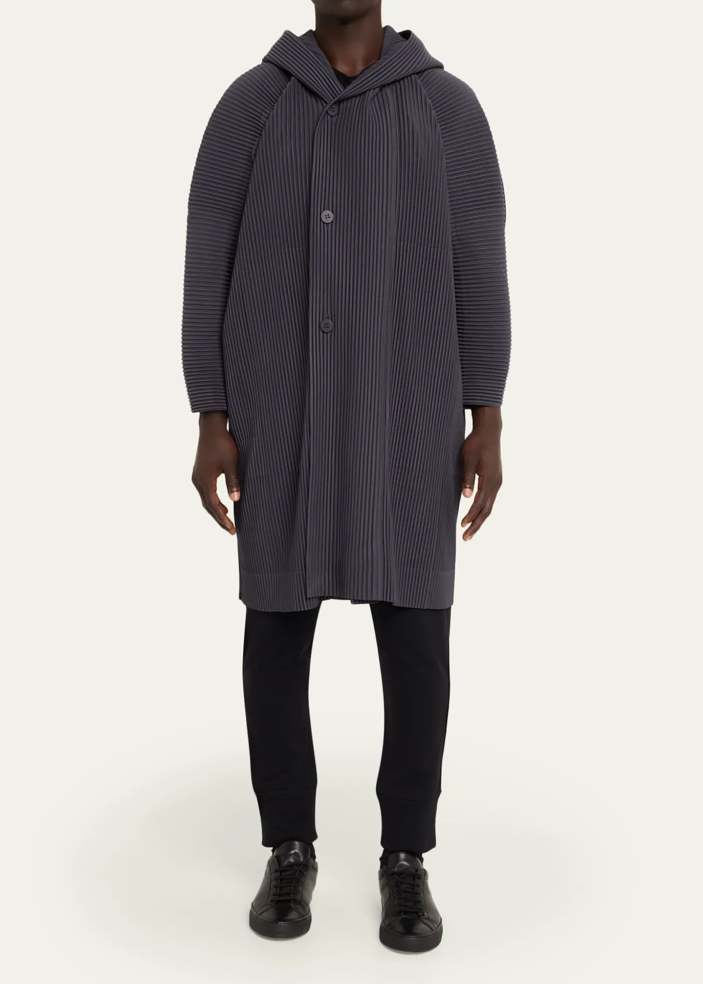 Homme Plisse Issey MiyakeHooded Plisse Coat