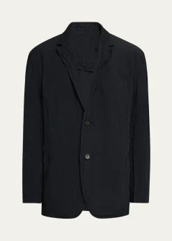 IM MENMen's Polyester Shrink Dye Sport Coat