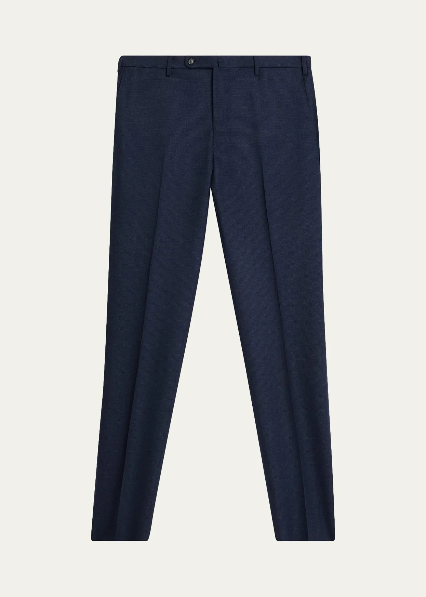 IncotexMen's Micro-Houndstooth Wool and Cashmere Trousers