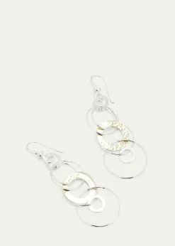 IppolitaHammered Jet Set Earrings in Chimera
