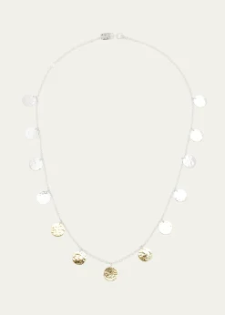 IppolitaHammered Paillette Disc Necklace in Chimera