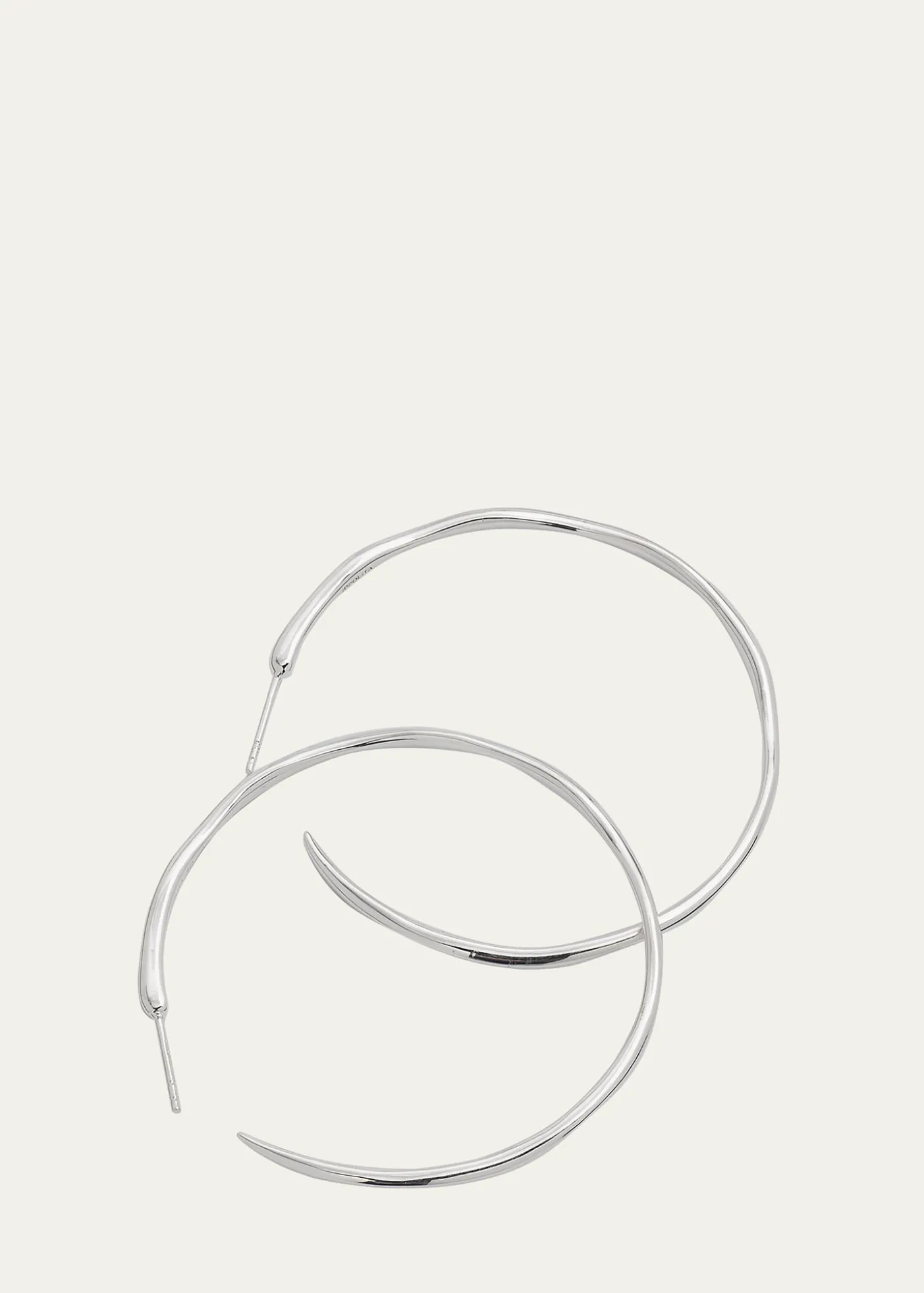IppolitaLarge Squiggle Hoop Earrings in Sterling Silver