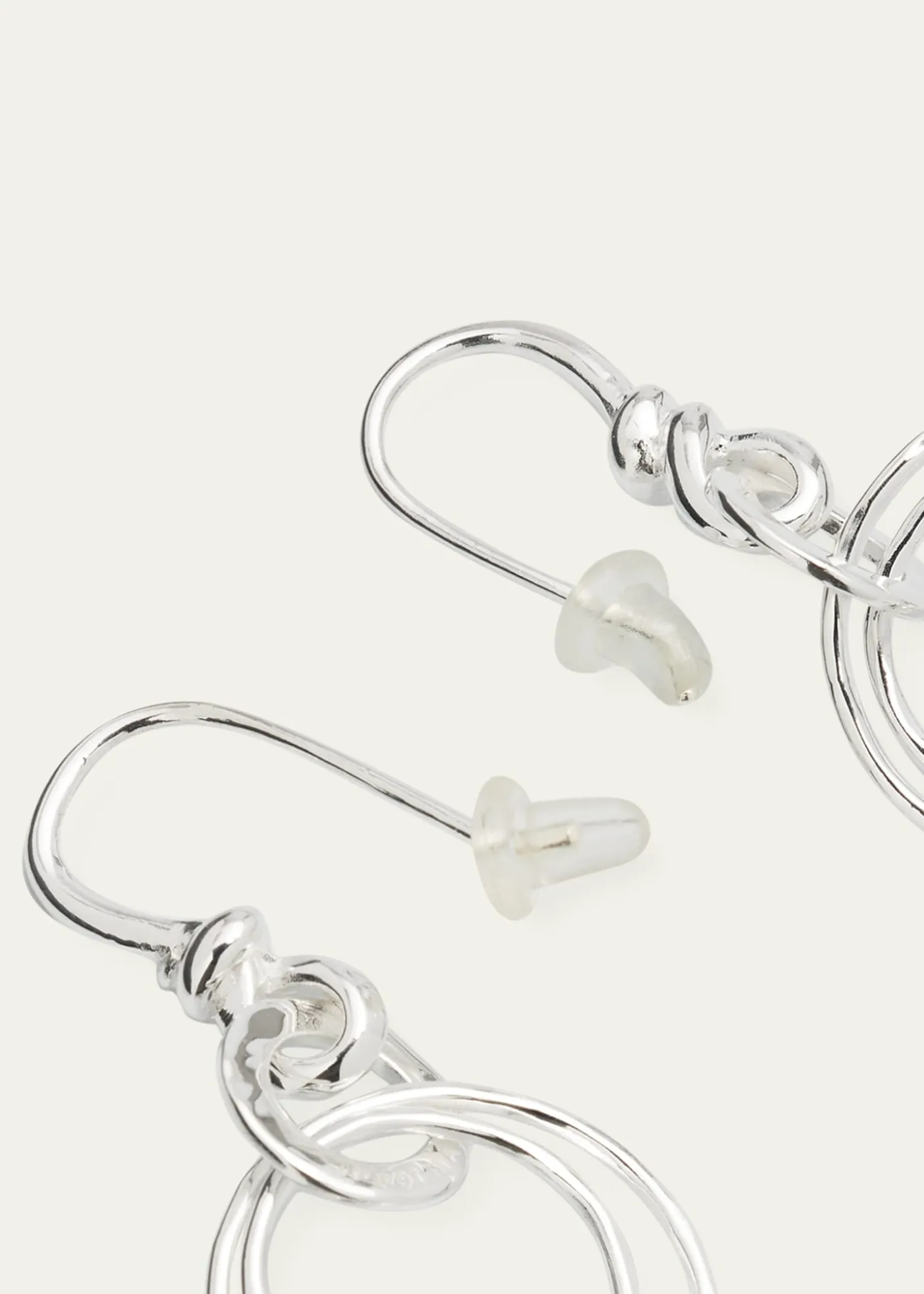 IppolitaMedium Hammered Jet Set Drop Earrings in Sterling Silver