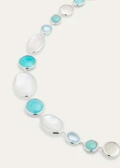IppolitaMedium Stone Collar Necklace in Sterling Silver