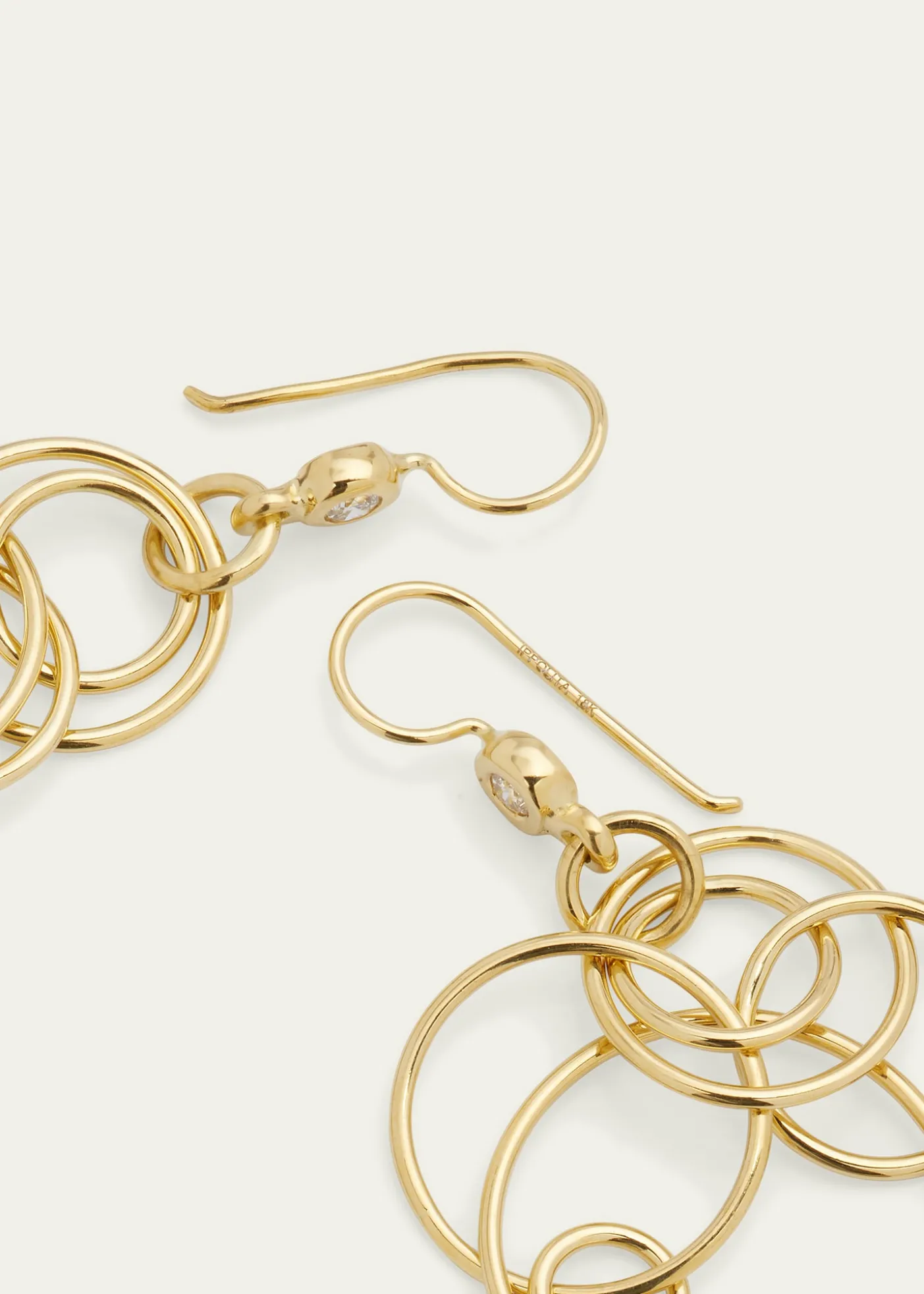 IppolitaMini Jet Set Earrings in 18K Gold