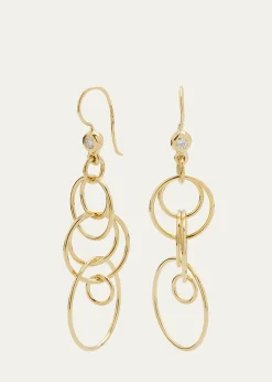 IppolitaMini Jet Set Earrings in 18K Gold