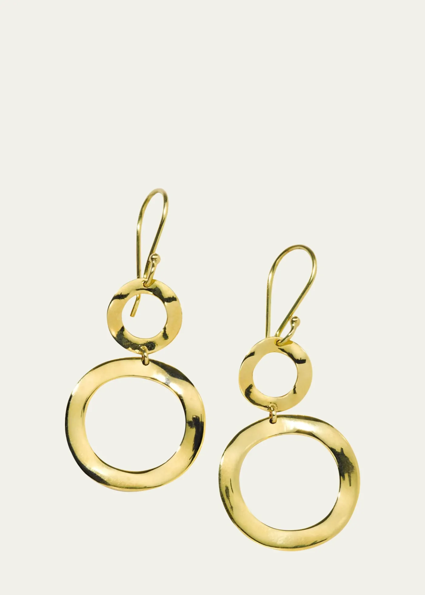 IppolitaMini Snowman Earrings in 18K Gold
