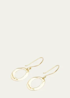 IppolitaMini Wavy Oval Earrings in 18K Gold