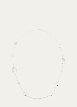 IppolitaOval Station Necklace in Sterling Silver