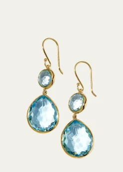 IppolitaRock Candy Snowman Teardrop Earrings in 18K Gold