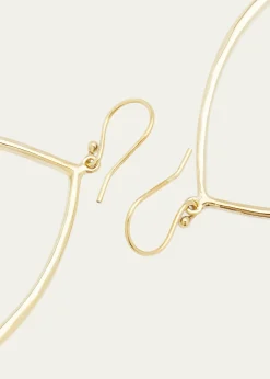 IppolitaSculpted Open Teardrop Earrings in 18K Gold