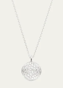 IppolitaSmall Flower Pendant Necklace in Sterling Silver with Diamonds