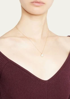 IppolitaSmall Flower Pendant Necklace in 18K Gold with Diamonds