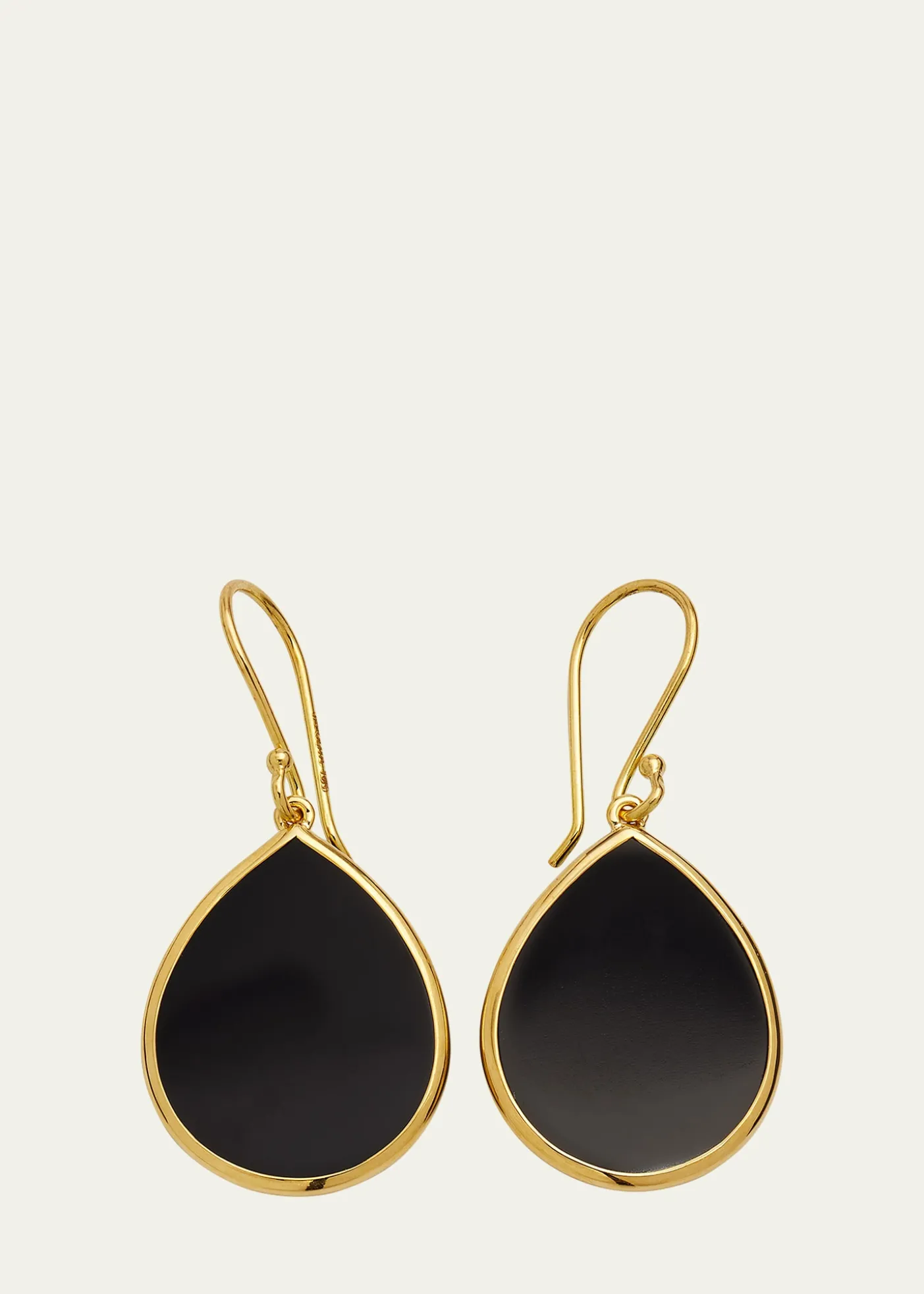IppolitaSmall Stone Teardrop Earrings in 18K Gold