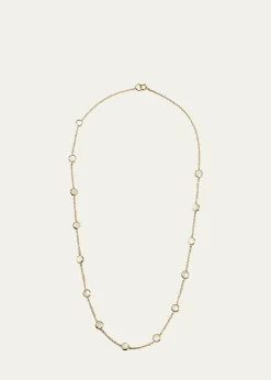 Ippolita13-Stone Station Necklace in 18K Gold