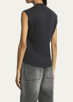 Isabel MarantNayda Twisted Cap-Sleeve T-Shirt
