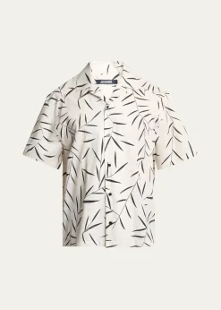 JacquemusMen's Fonccio Cotton Camp Shirt
