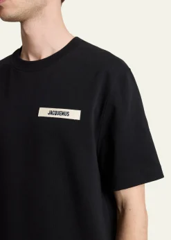 JacquemusMen's Grosgrain Logo Crewneck T-Shirt