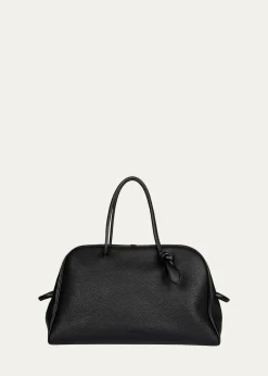 JacquemusMen's Le Grand Turismo Leather Bowling Bag