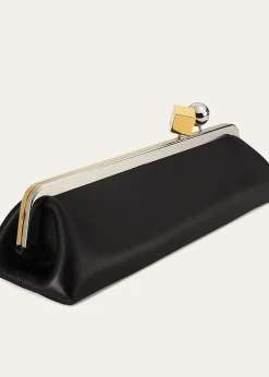 JacquemusThe Salon Leather Pochette Clutch Bag