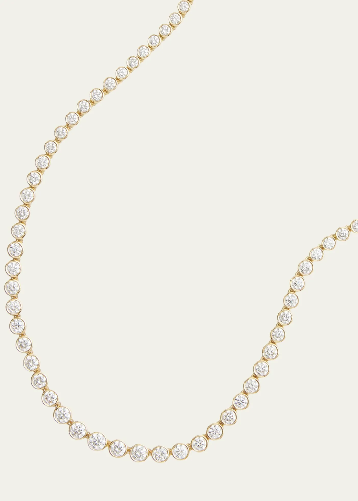 Jamie Wolf18K Yellow Graduated Bezel Set Diamond Necklace