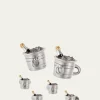 Jan LeslieMen's Champagne Bucket Cufflink Stud Set