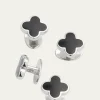 Jan LeslieMen's Mother-of-Pearl Clover Shirt Studs