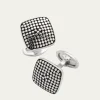 Jan LeslieMen's Sterling Silver Dotted Square Cufflinks