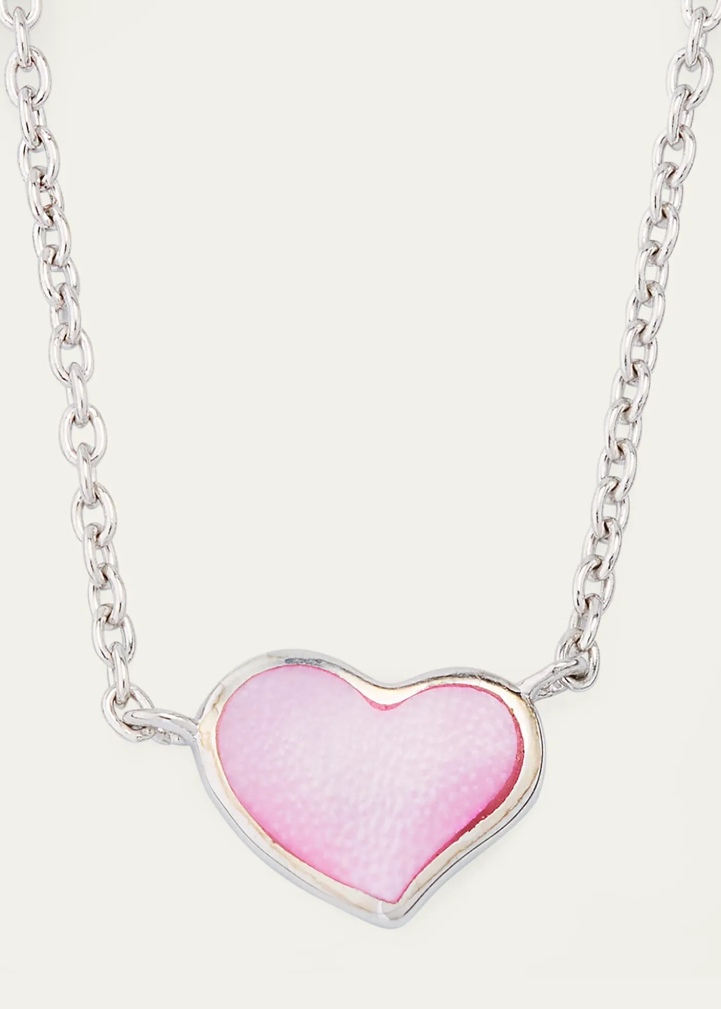 Jan LeslieMother-of-Pearl Single Heart Necklace