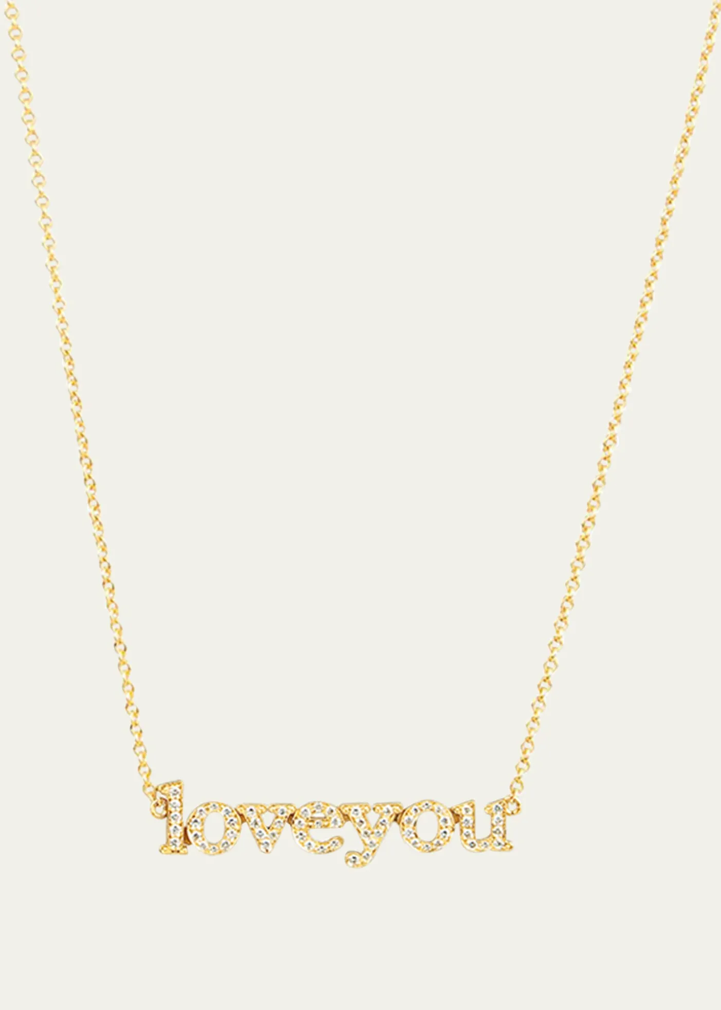 Jennifer Meyer18k Diamond Love You Necklace