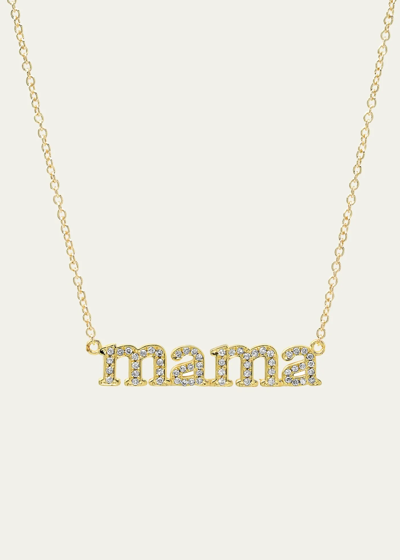Jennifer Meyer18k Diamond Mama Necklace
