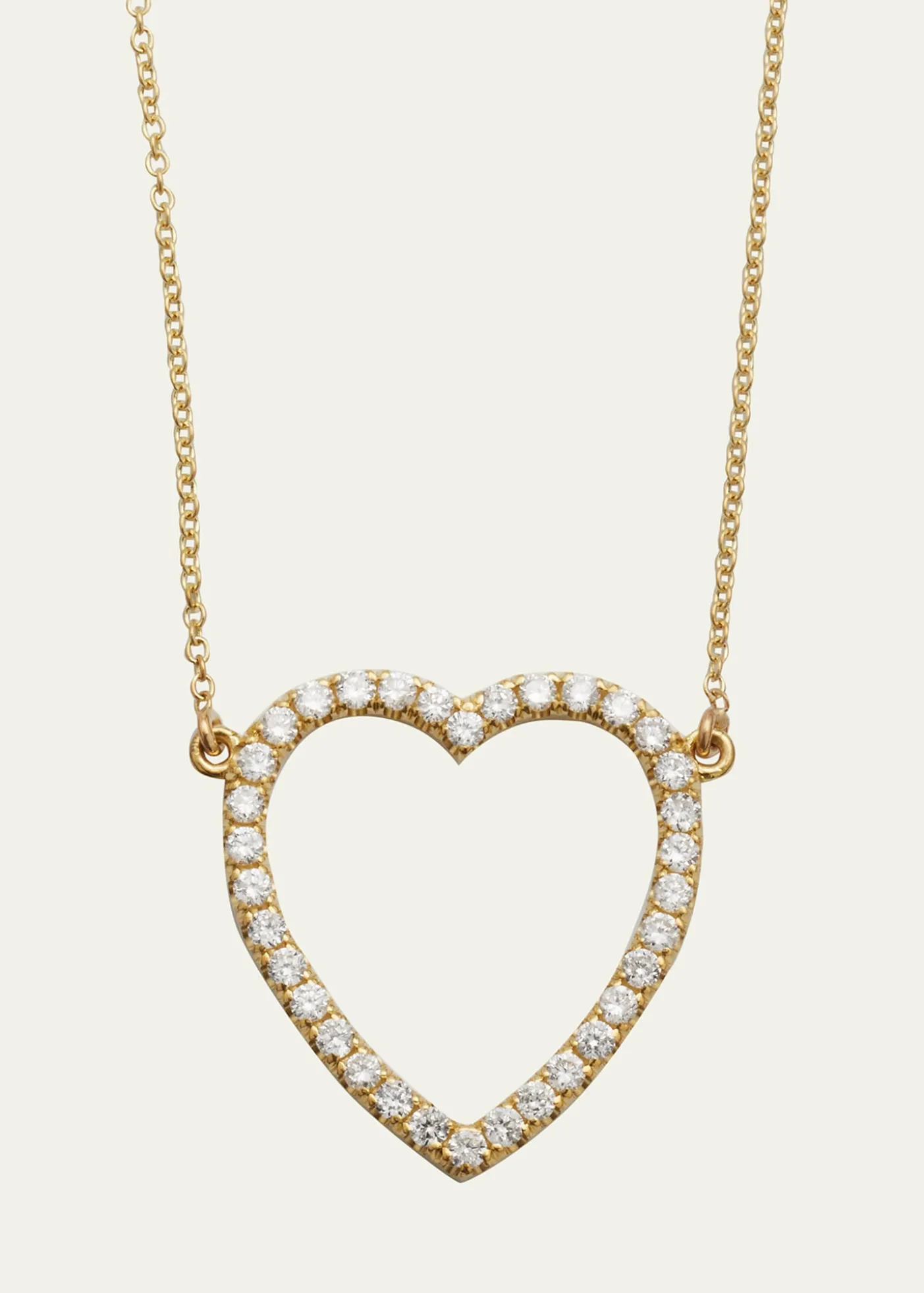 Jennifer MeyerLarge Open Heart Necklace