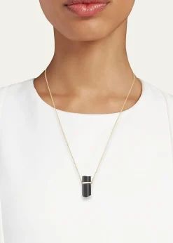 JIA JIA14K Black Tourmaline Pendant Necklace