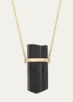 JIA JIA14K Black Tourmaline Pendant Necklace