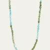 JIA JIA14K Green and Blue Apatite Necklace
