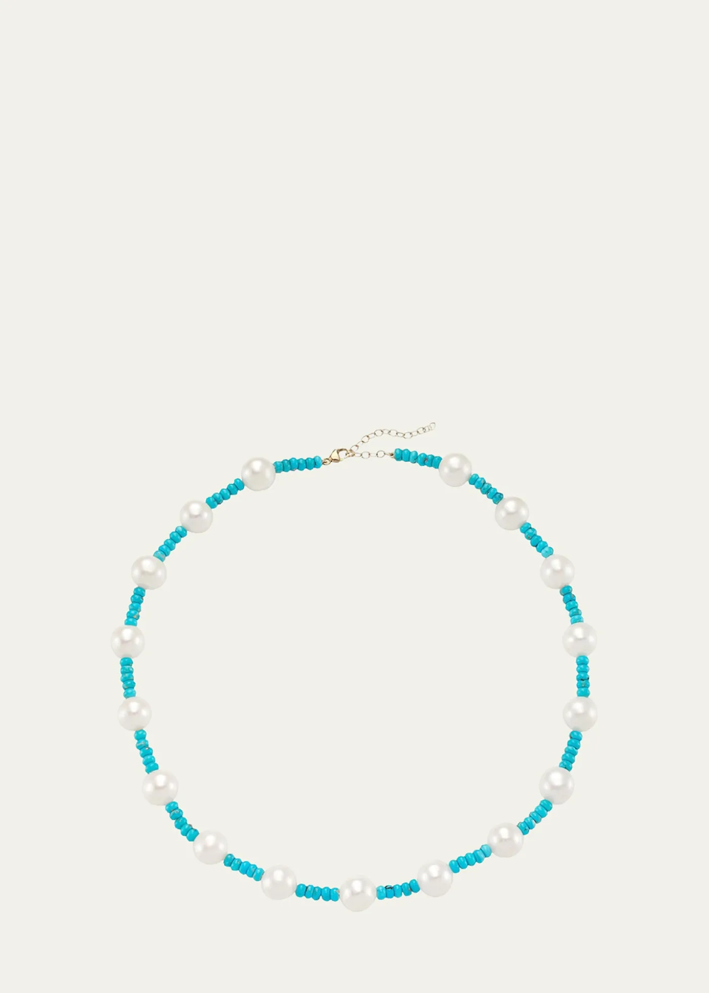 JIA JIA14K Nevada Turquoise and Pearl Necklace