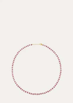 JIA JIAOcean Connection 14K Pink Sapphire and Pearl Necklace