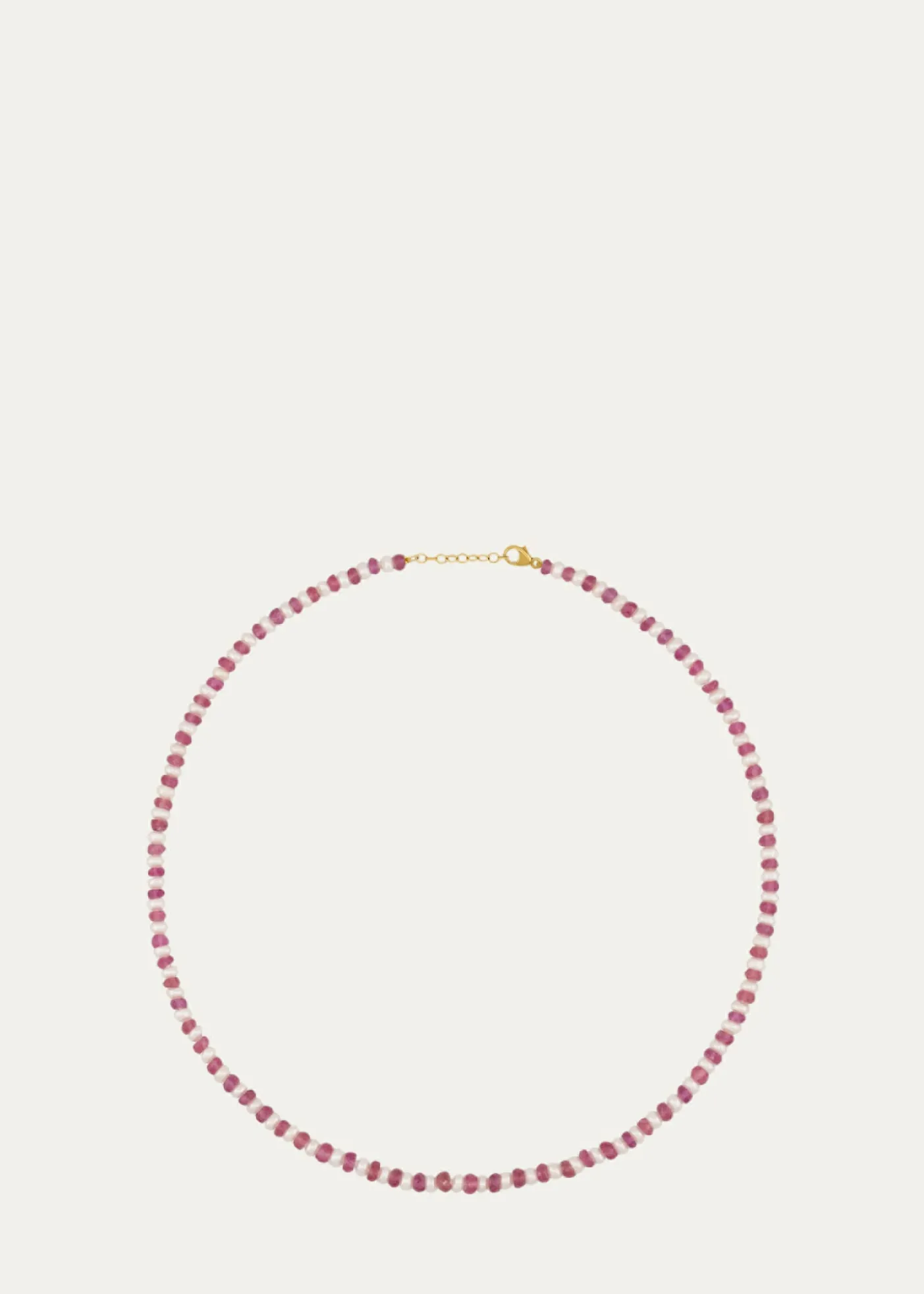 JIA JIAOcean Connection 14K Pink Sapphire and Pearl Necklace