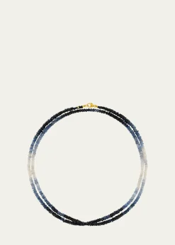 JIA JIAOmbre Blue Sapphire Double-Strand Necklace