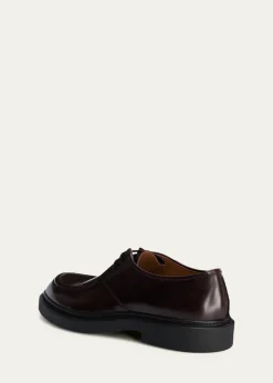 Jil SanderMen's Leather Moccasin Derby Shoes