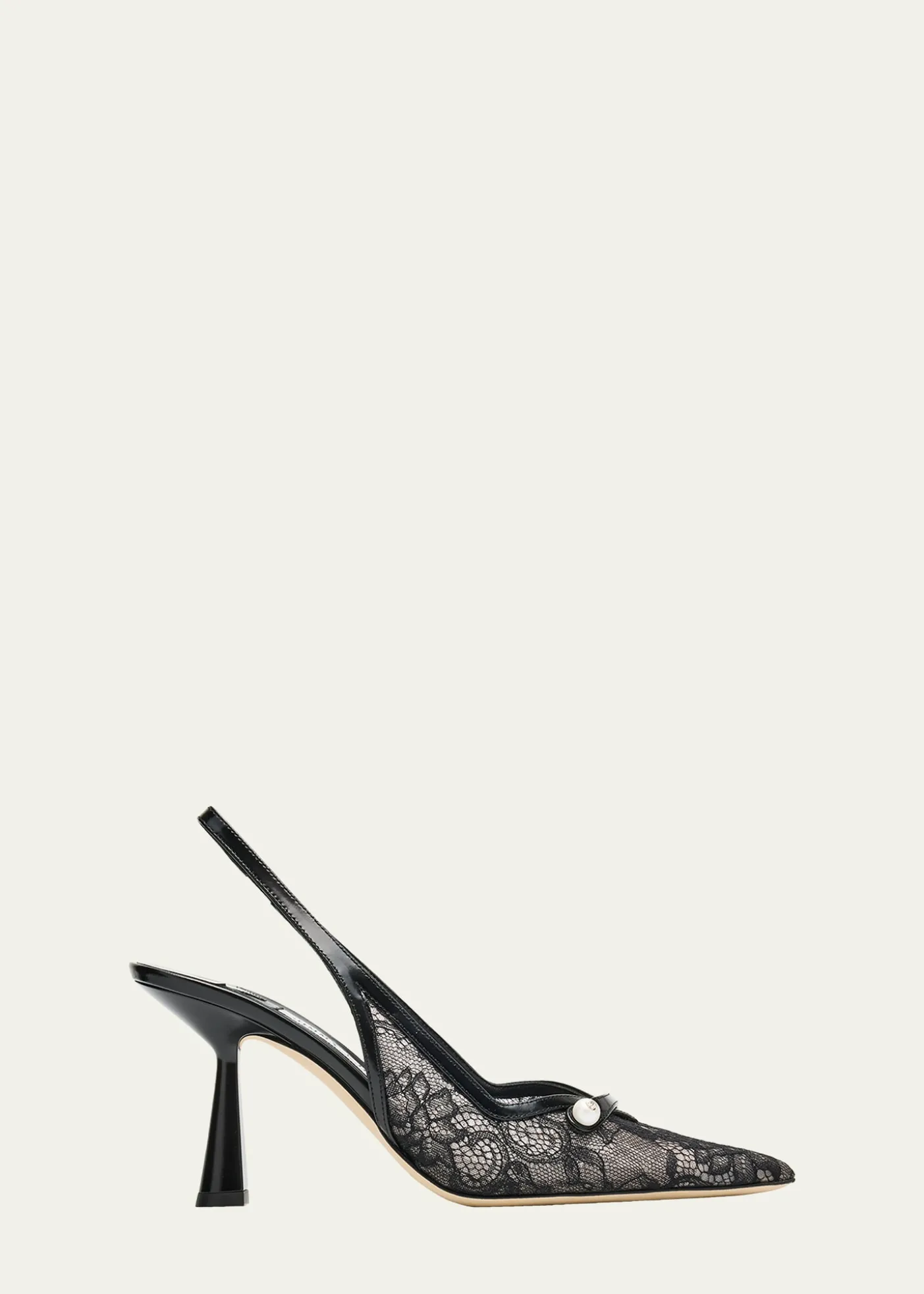 Jimmy ChooAmita 85 Lace Slingback Pumps
