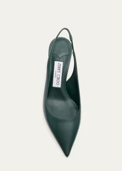 Jimmy Choo65mm Love Leather Slingback Pumps
