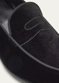 John LobbMen's Bill Velvet Penny Loafers