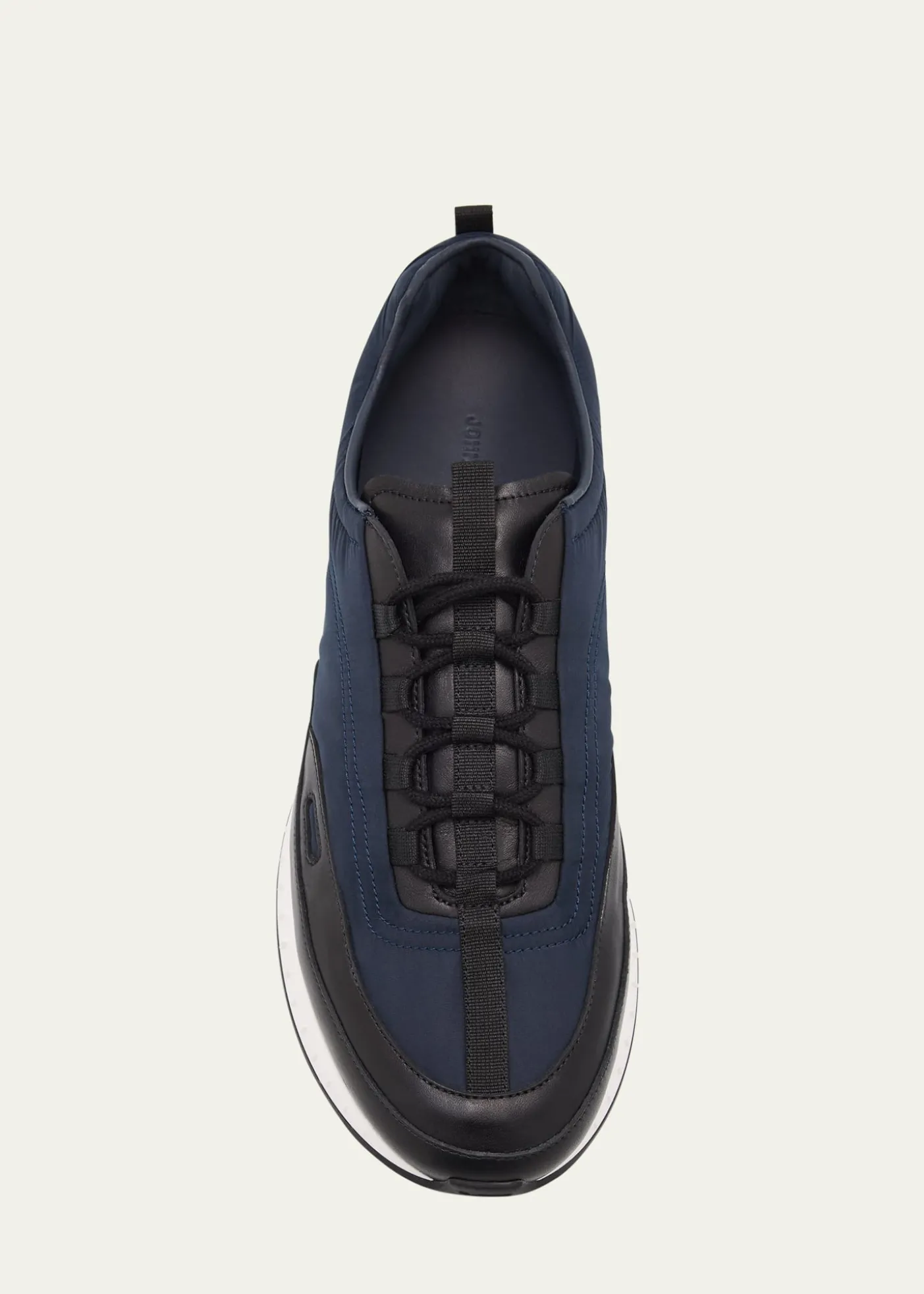 John LobbMen's Laced Stream Leather and Nylon Sneakers