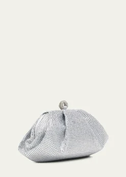 Judith Leiber CoutureGemma Pleated Crystal Clutch Bag