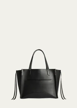 JW AndersonLoafer Cabas Stitched Smooth Leather Tote Bag